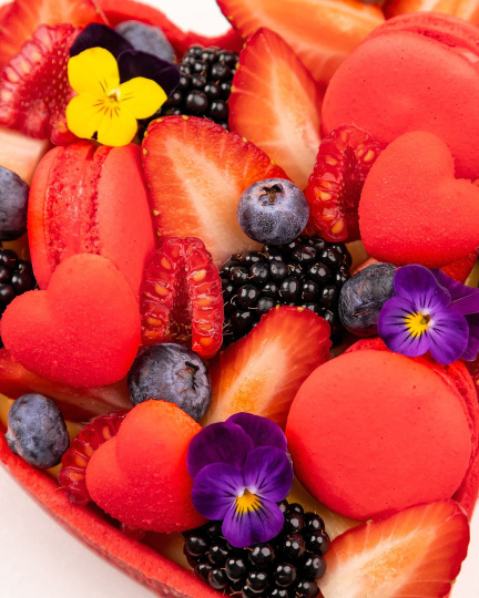 Ягідний тарт «Валентинка»