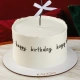 Торт на день народження «Happy Birthday»
