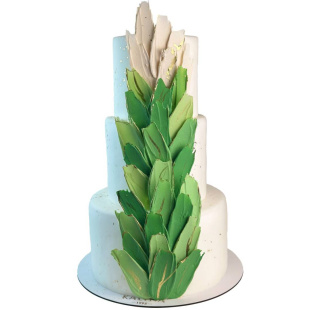 Торт Шоколадные перья омбре