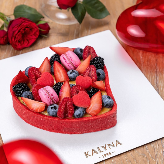 Ягідний тарт «Валентинка»